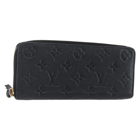 LOUIS VUITTON Monogram Empreinte Zippy Wallet Wallet Black M61864 LV Auth 144716 - Picture 1 of 16